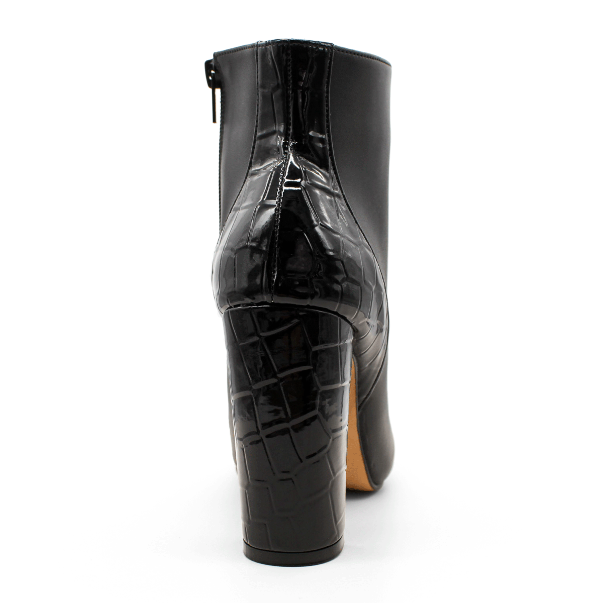 Botín con tacón Exterior Piel sintética Color Negro Para Mujer De RBCOLLECTION