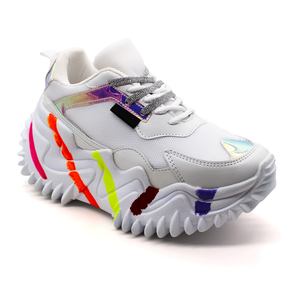 Tenis tipo deportivo Exterior Sintético Color Blanco Para Mujer De RBCOLLECTION