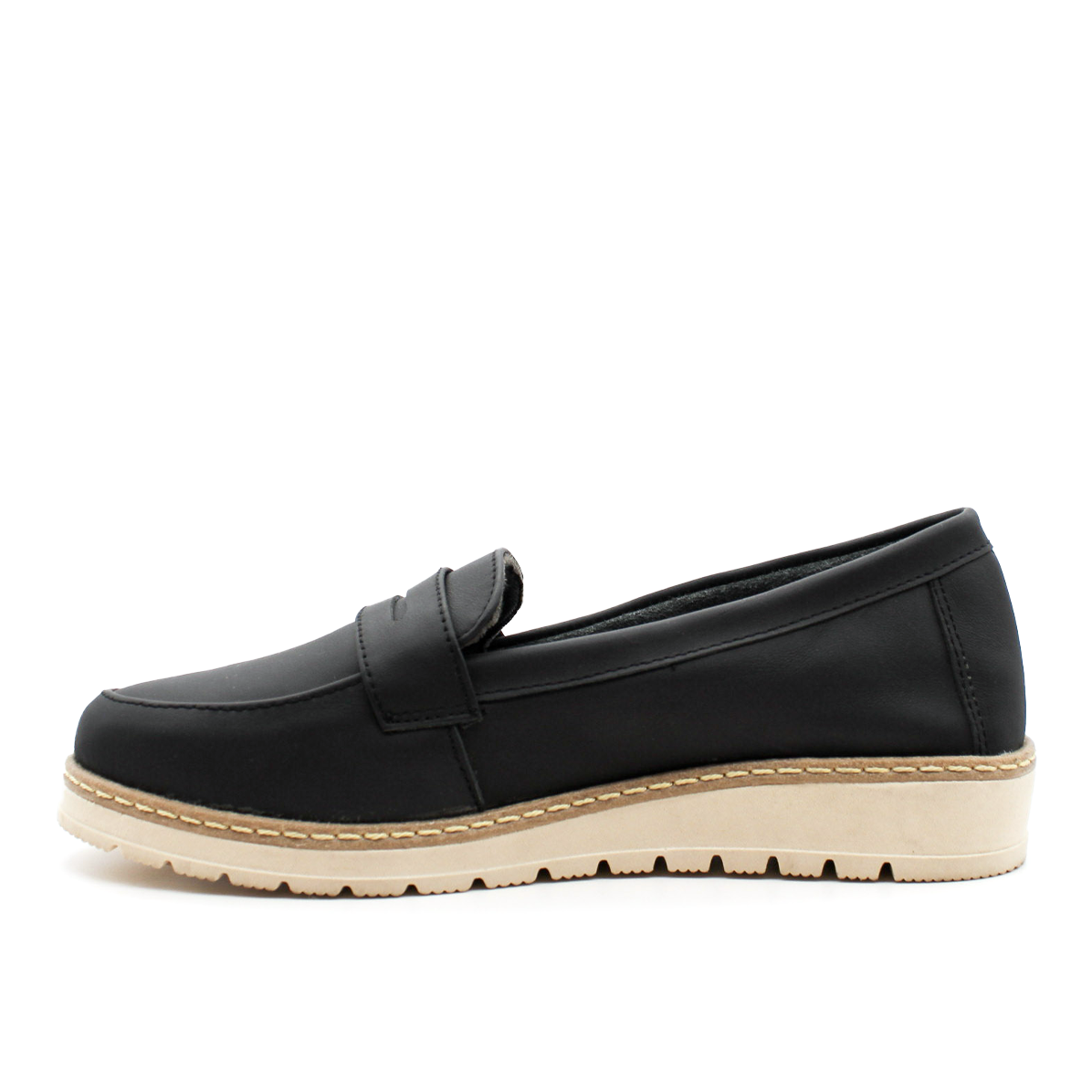 Mocasín  Exterior Piel Color Negro Para Mujer De RBCOLLECTION