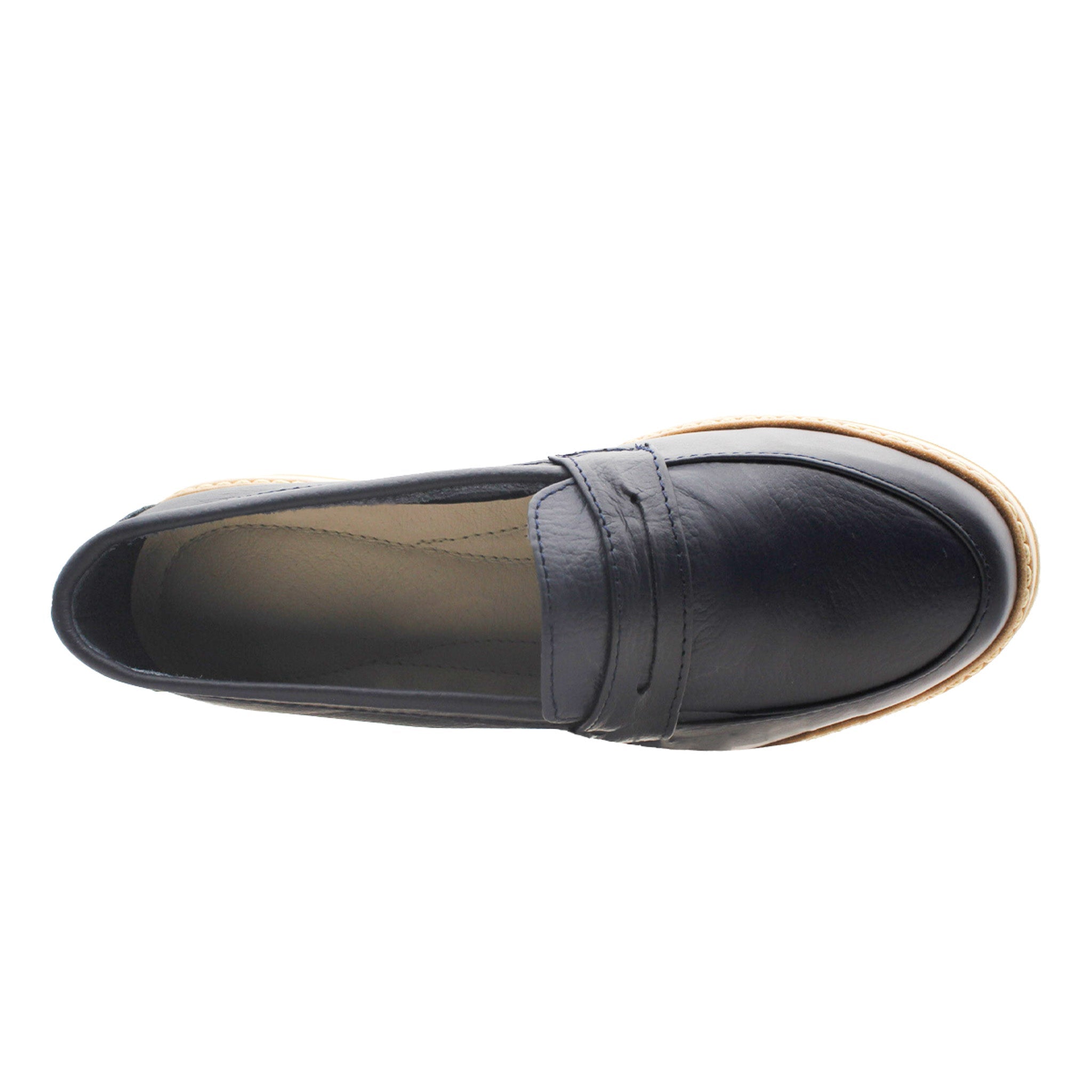 Loafers Exterior Piel Color Azul Para Mujer De RBCOLLECTION