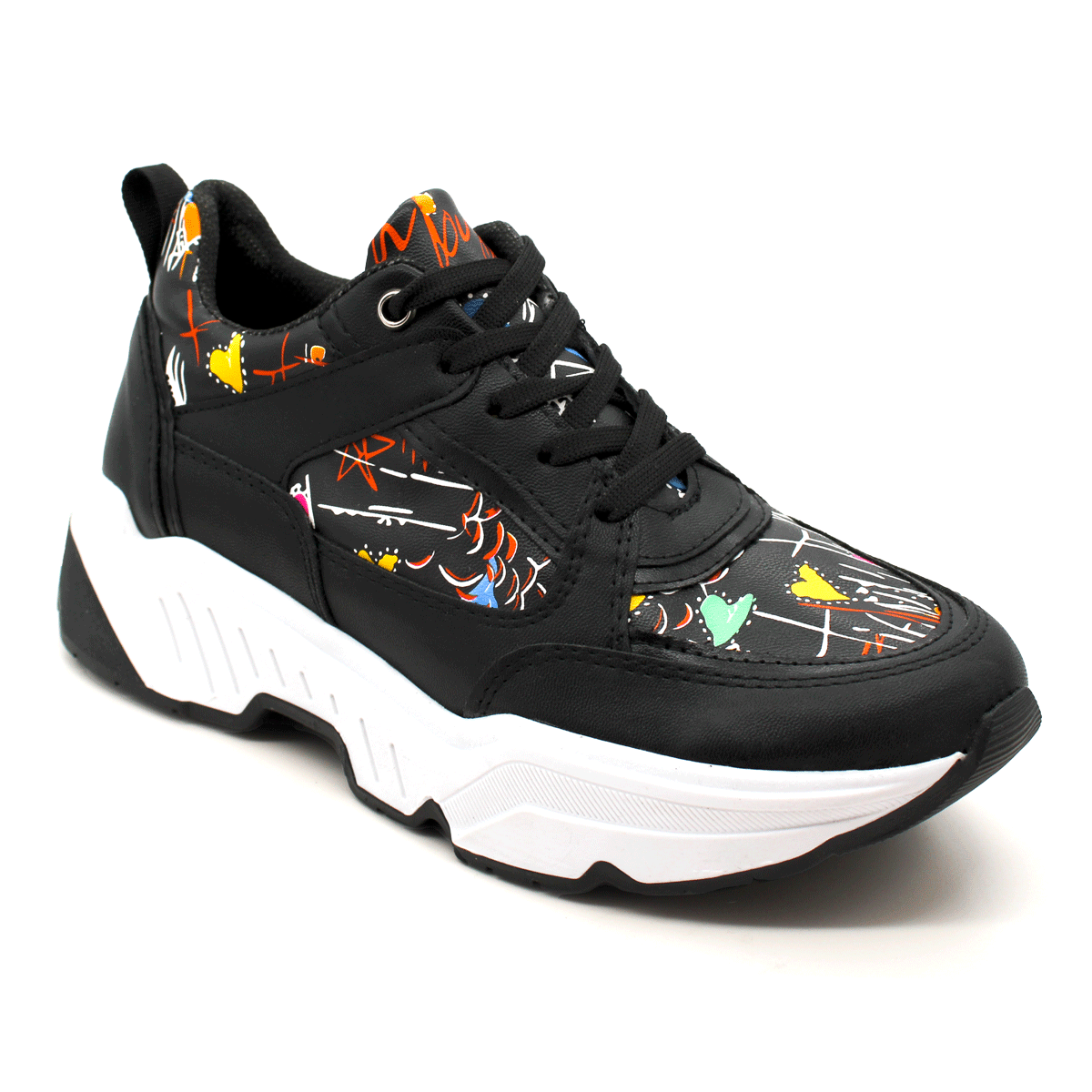 Tenis tipo deportivo  Exterior Sintético Color Negro Para Mujer De RBCOLLECTION