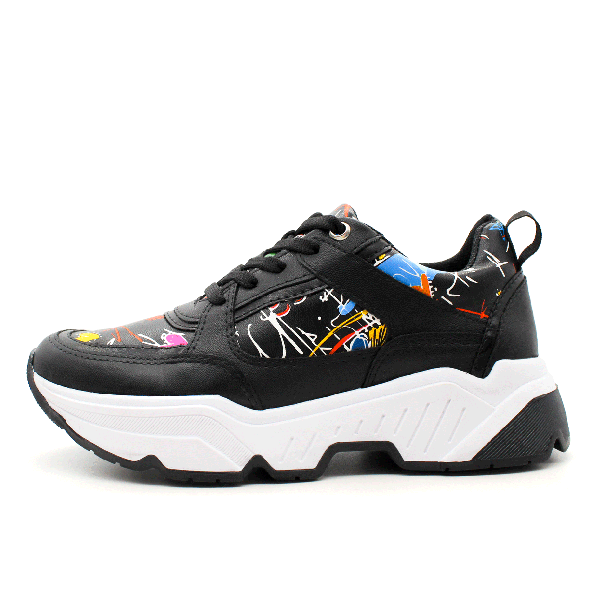 Tenis tipo deportivo  Exterior Sintético Color Negro Para Mujer De RBCOLLECTION