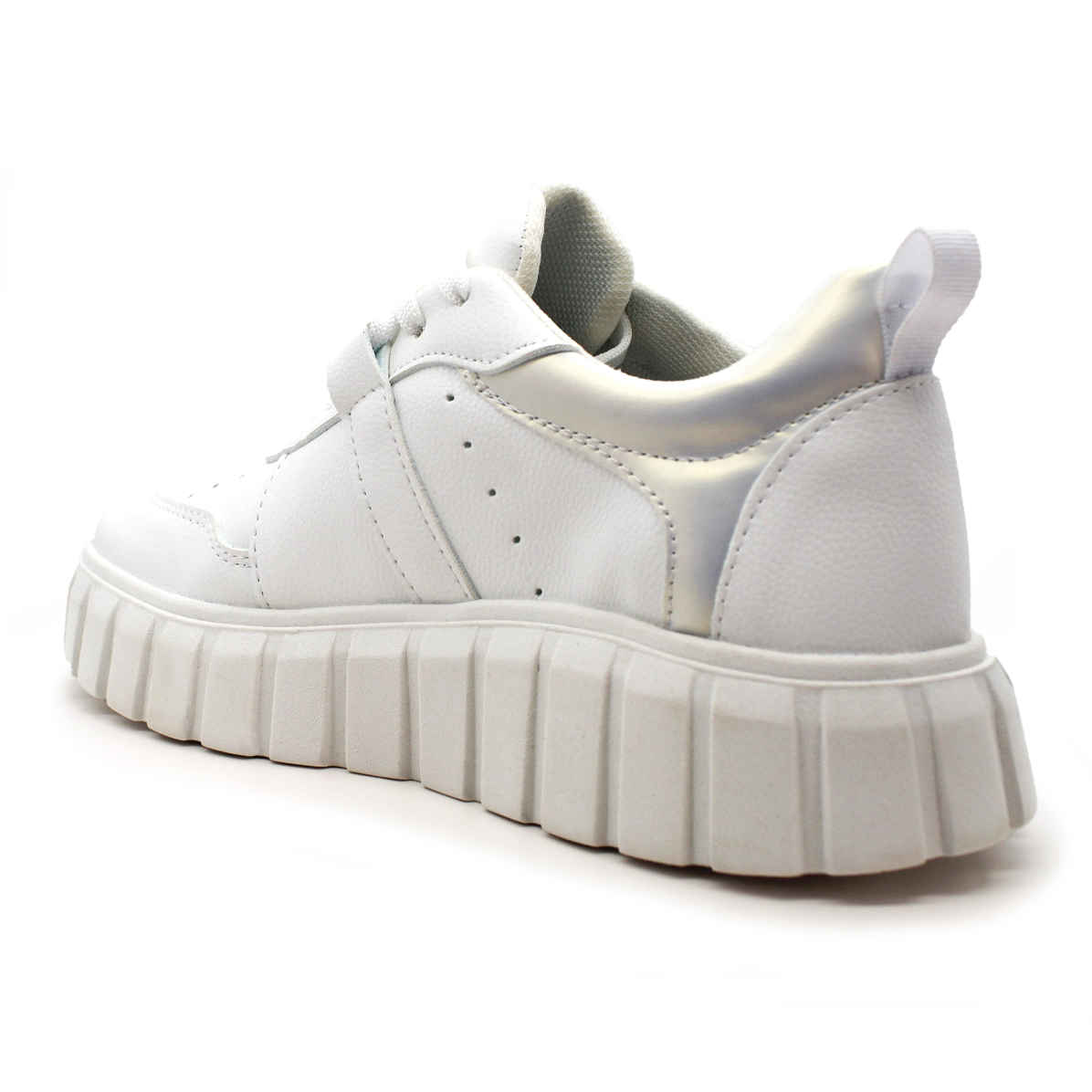 Tenis Tipo Deportivo Exterior Piel Sintético Color Blanco Para Mujer De RBCOLLECTION