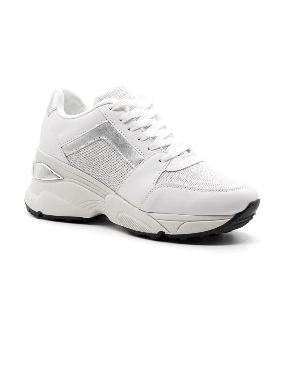 Tenis tipo deportivo Exterior Textil Color Blanco Para Mujer De RBCOLLECTION