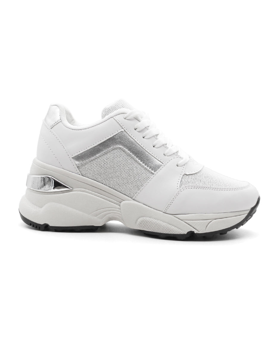 Tenis tipo deportivo Exterior Textil Color Blanco Para Mujer De RBCOLLECTION