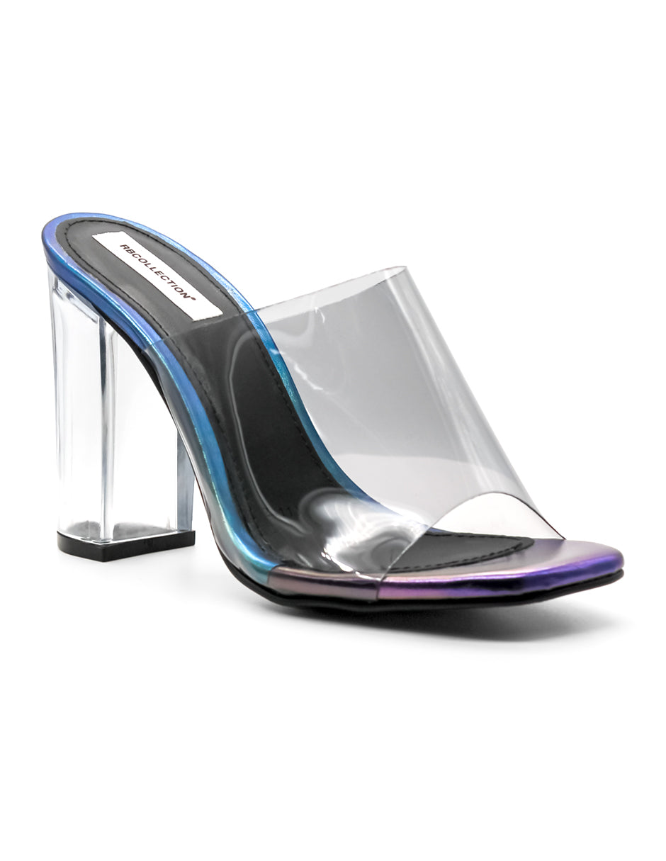 Sandalia con tacón Glamour Exterior Sintético Color Multicolor Para Mujer De RBCOLLECTION