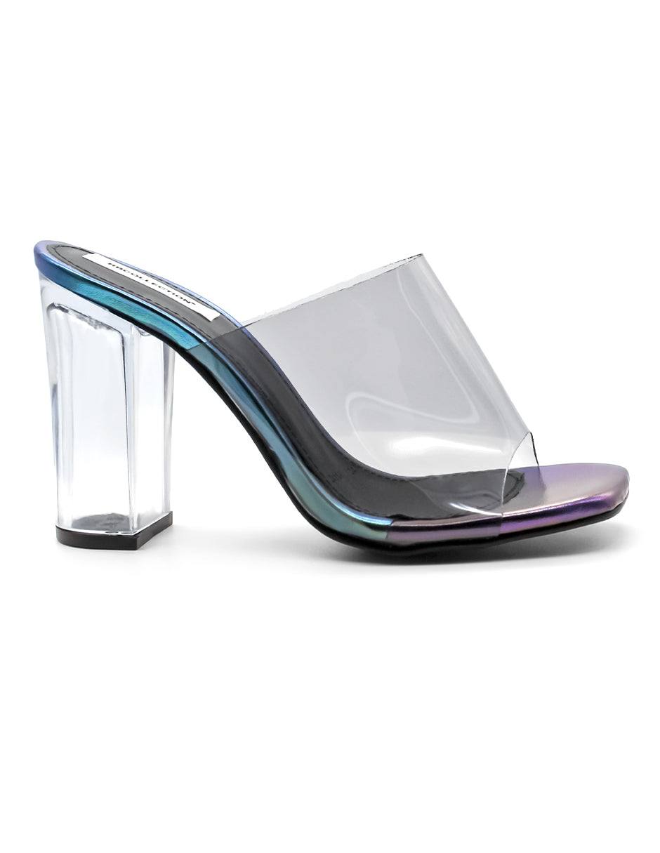 Sandalia con tacón Glamour Exterior Sintético Color Multicolor Para Mujer De RBCOLLECTION