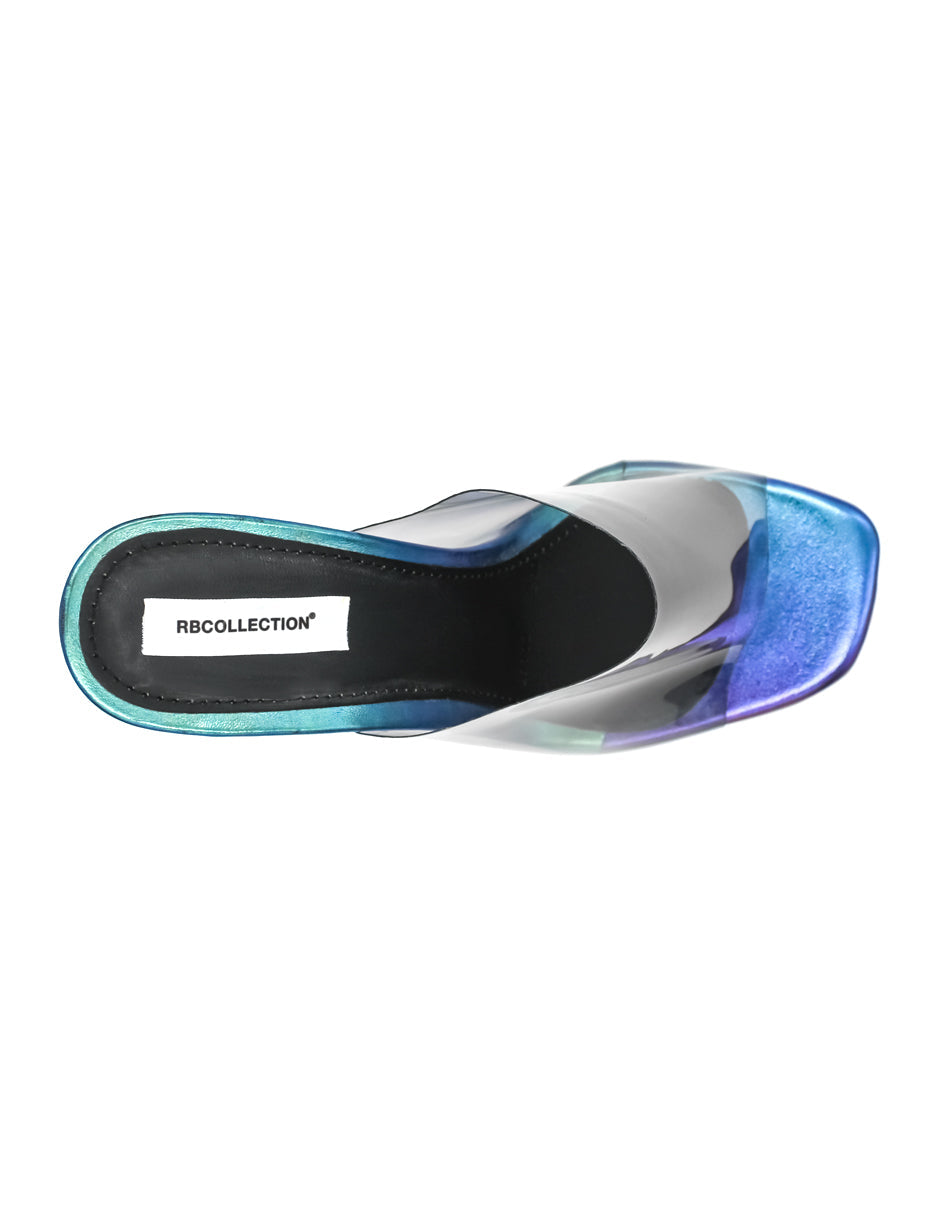 Sandalia con tacón Glamour Exterior Sintético Color Multicolor Para Mujer De RBCOLLECTION