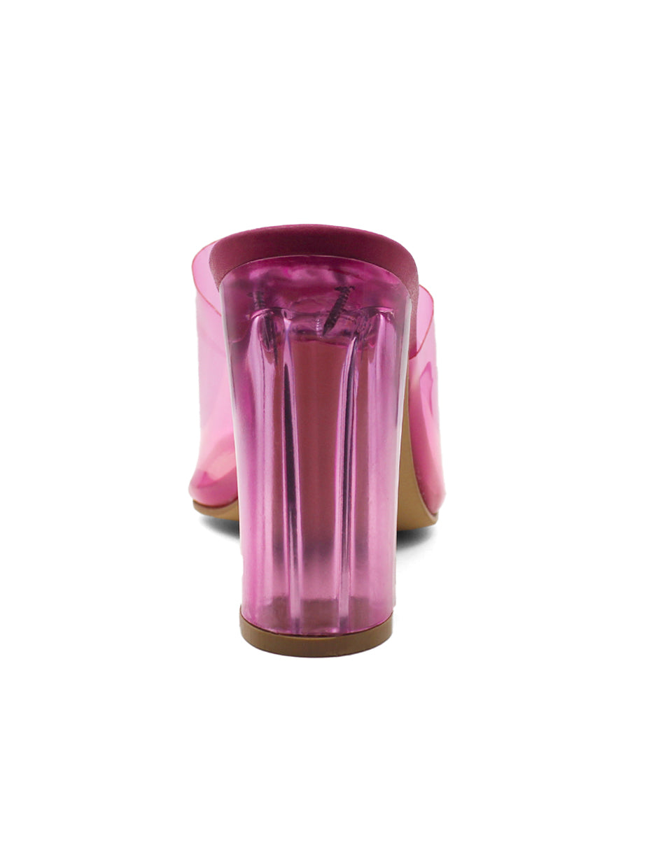 Sandalia con tacón Glamour Exterior Sintético Color Rosa Para Mujer De RBCOLLECTION