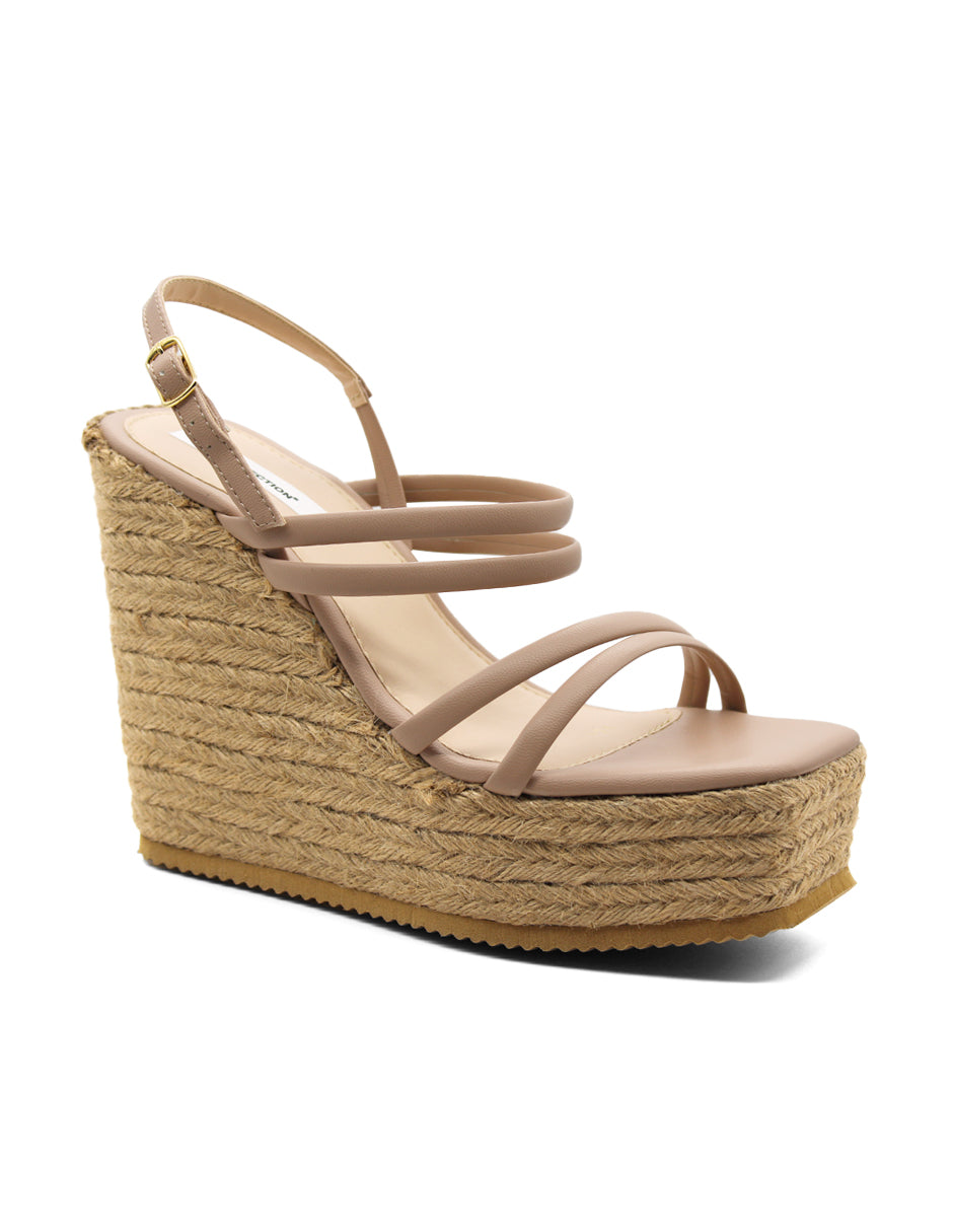 Sandalias con plataforma  Exterior Sintético Color Beige Para Mujer De RBCOLLECTION