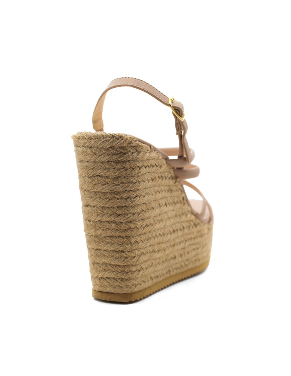 Sandalias con plataforma  Exterior Sintético Color Beige Para Mujer De RBCOLLECTION