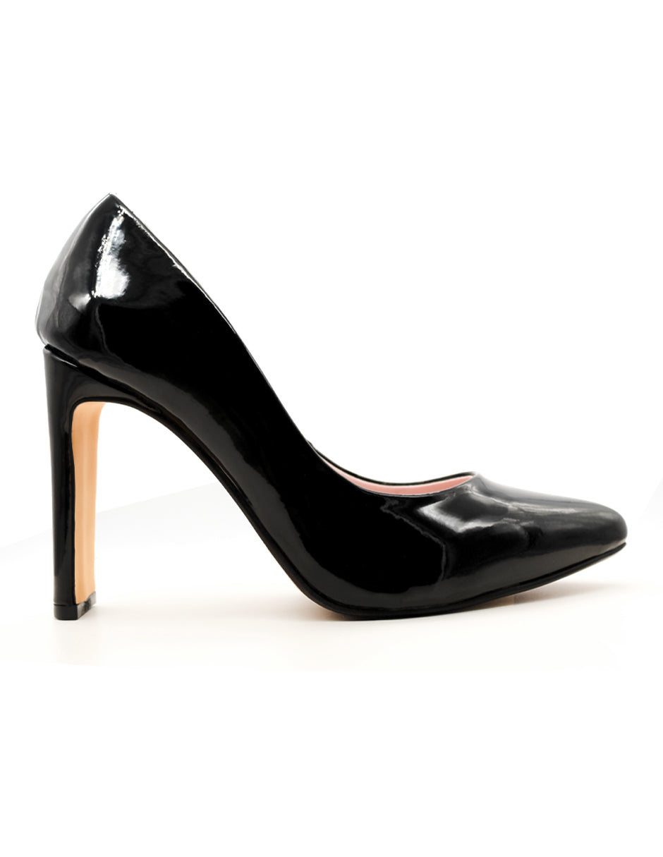 Zapatillas Exterior Charol Sintético Color Negro Para Mujer De RBCOLLECTION