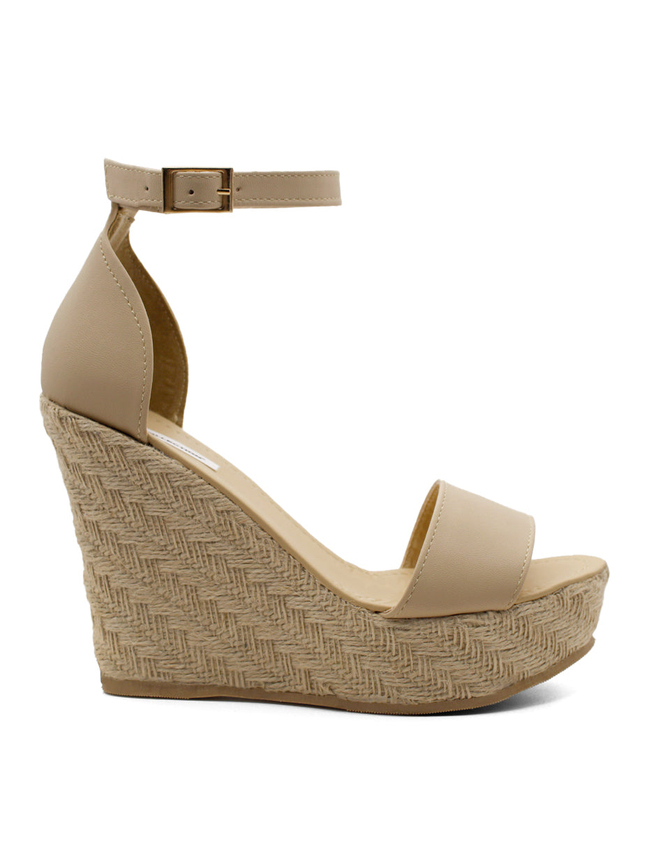 Sandalias con plataforma Loretta Exterior Sintético Color Beige Para Mujer De RBCOLLECTION