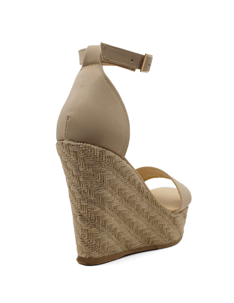 Sandalias con plataforma Loretta Exterior Sintético Color Beige Para Mujer De RBCOLLECTION