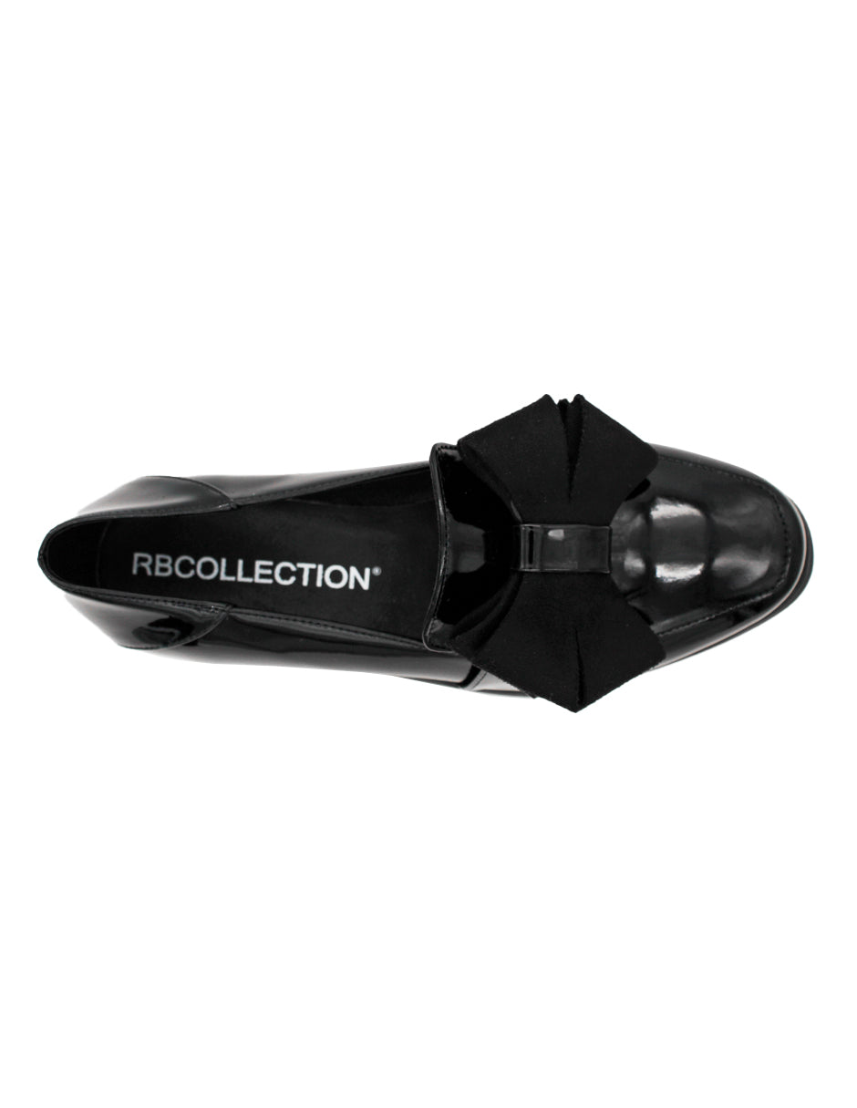 Mocasines Exterior Charol Color Negro Para Mujer De RBCOLLECTION