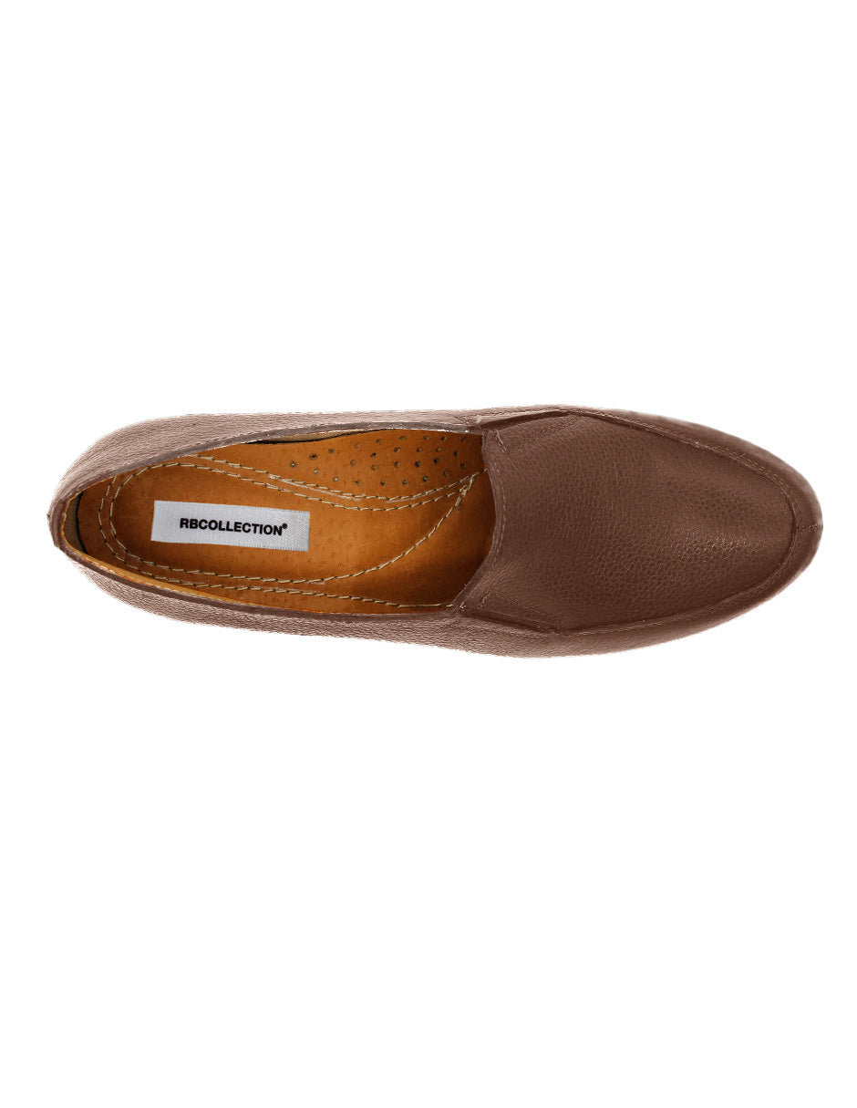 Tacón puente Exterior Piel Color Café Para Mujer De RBCOLLECTION