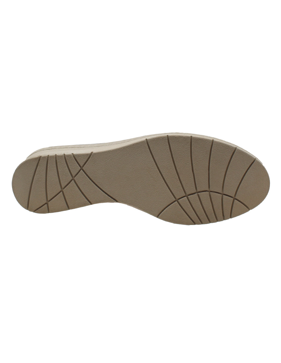 Tacón puente Exterior Piel Color Beige Para Mujer De RBCOLLECTION