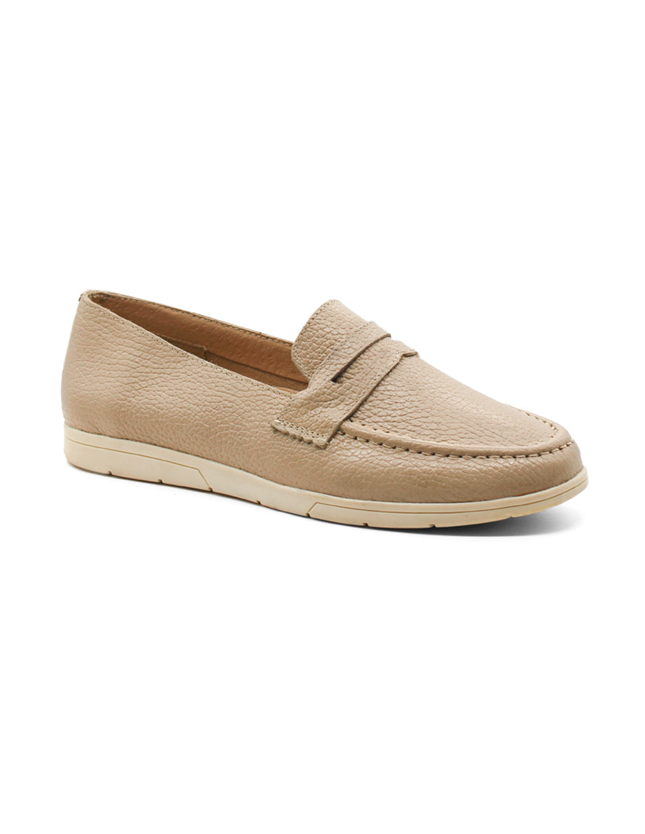 Loafers Exterior Piel Color Late Para Mujer De RBCOLLECTION