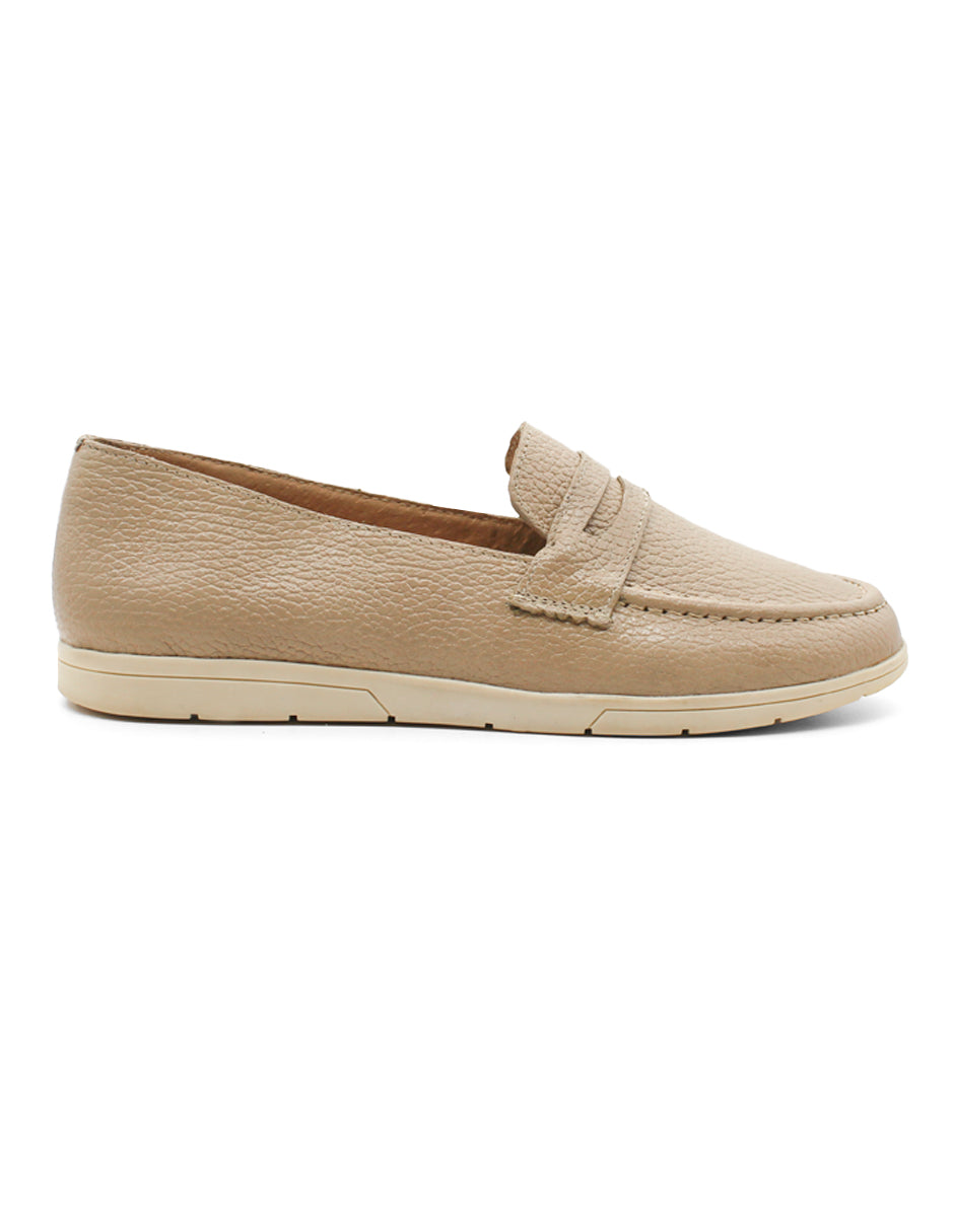 Loafers Exterior Piel Color Late Para Mujer De RBCOLLECTION
