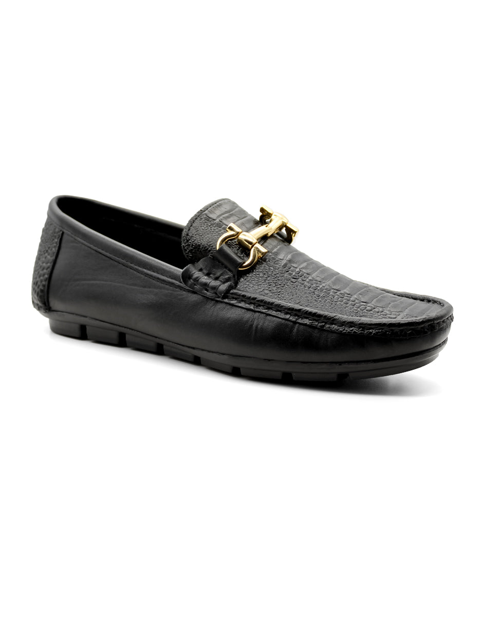 Mocasines Exterior Piel Color Negro Para Hombre De RBCOLLECTION