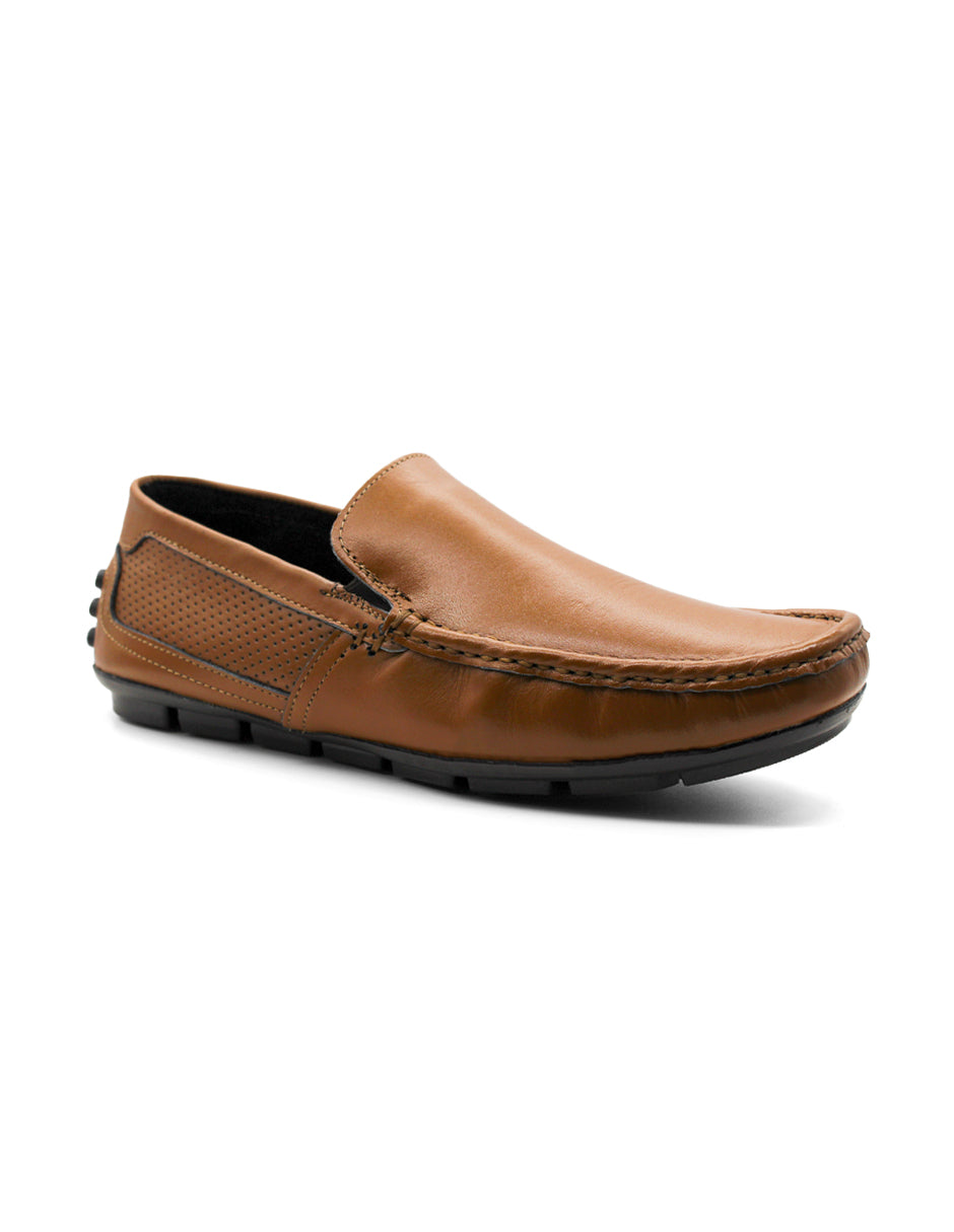 Mocasines Exterior Piel Color Café Para Hombre De RBCOLLECTION