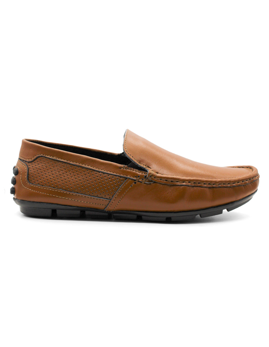 Mocasines Exterior Piel Color Café Para Hombre De RBCOLLECTION