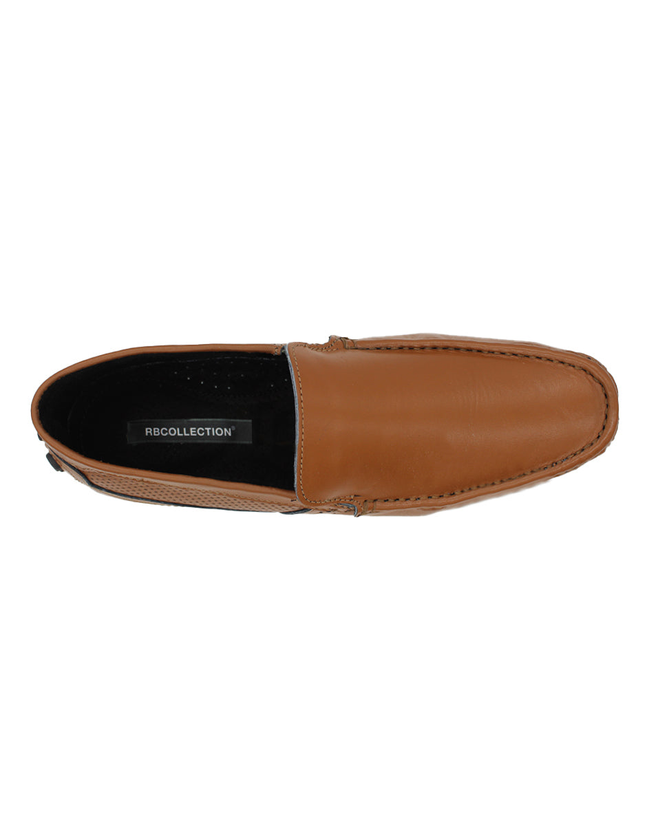 Mocasines Exterior Piel Color Café Para Hombre De RBCOLLECTION