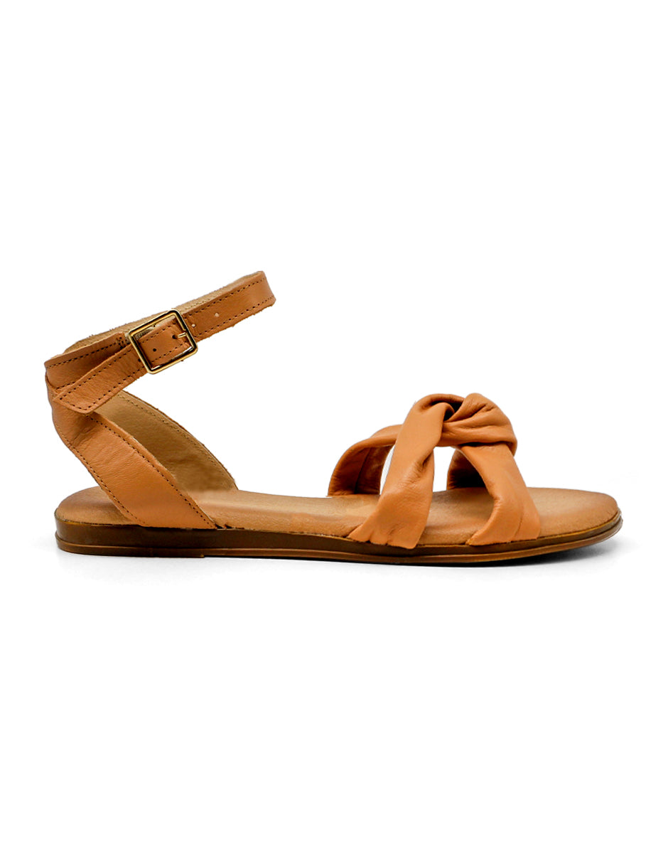 Sandalias de piso Exterior Piel Color Beige Para Mujer De RBCOLLECTION