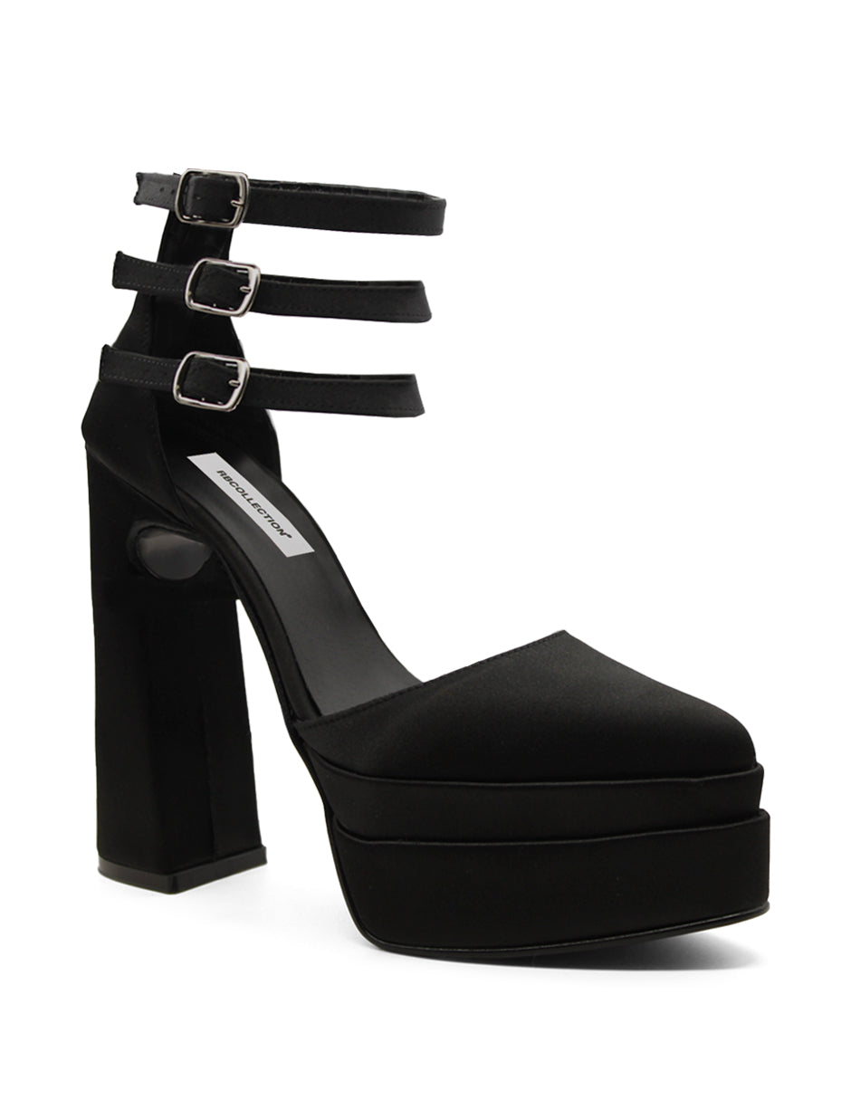 Zapatillas Exterior Textil Color Negro Para Mujer De RBCOLLECTION