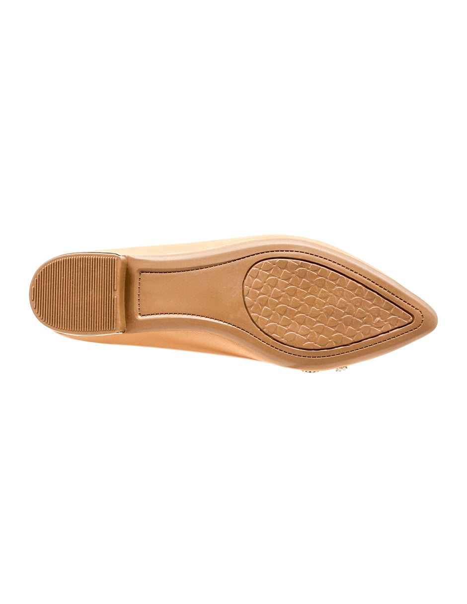 Flats clásicas Exterior Piel Sintético Color Café Para Mujer De RBCOLLECTION