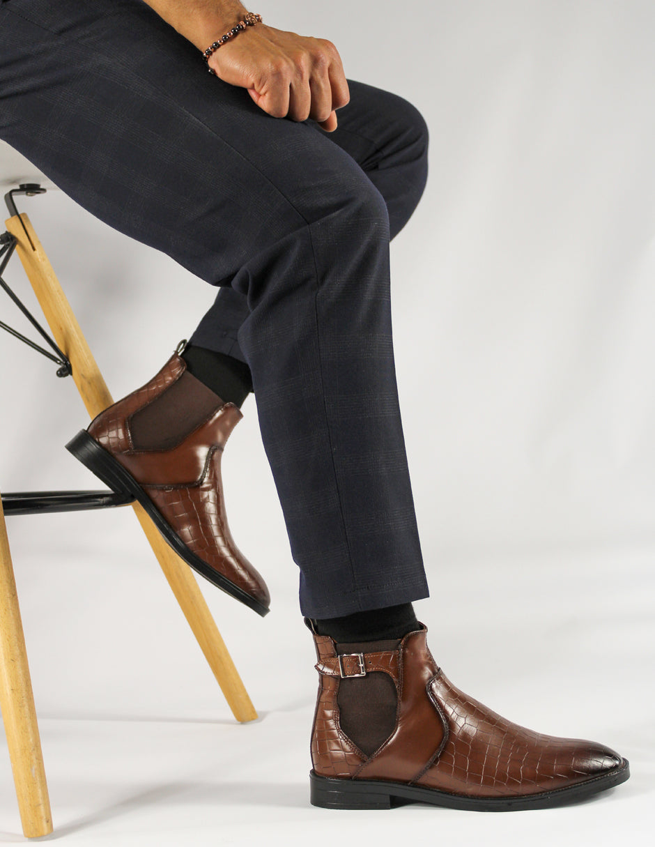 Botas casuales Exterior Piel Color Café Para Hombre De RBCOLLECTION