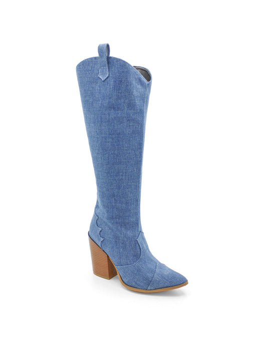 Botas altas Exterior Textil Color Azul Para Mujer De RBCOLLECTION