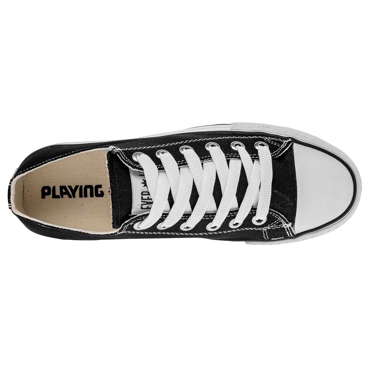 Tenis con cordones Exterior Textil Color Negro Para Hombre De Playing