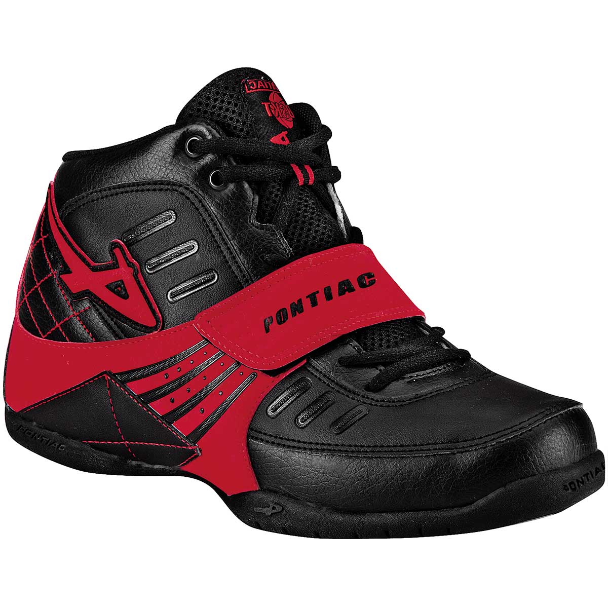 Tenis deportivos Exterior Sintético Color Negro Con Rojo Para Hombre De Pontiac