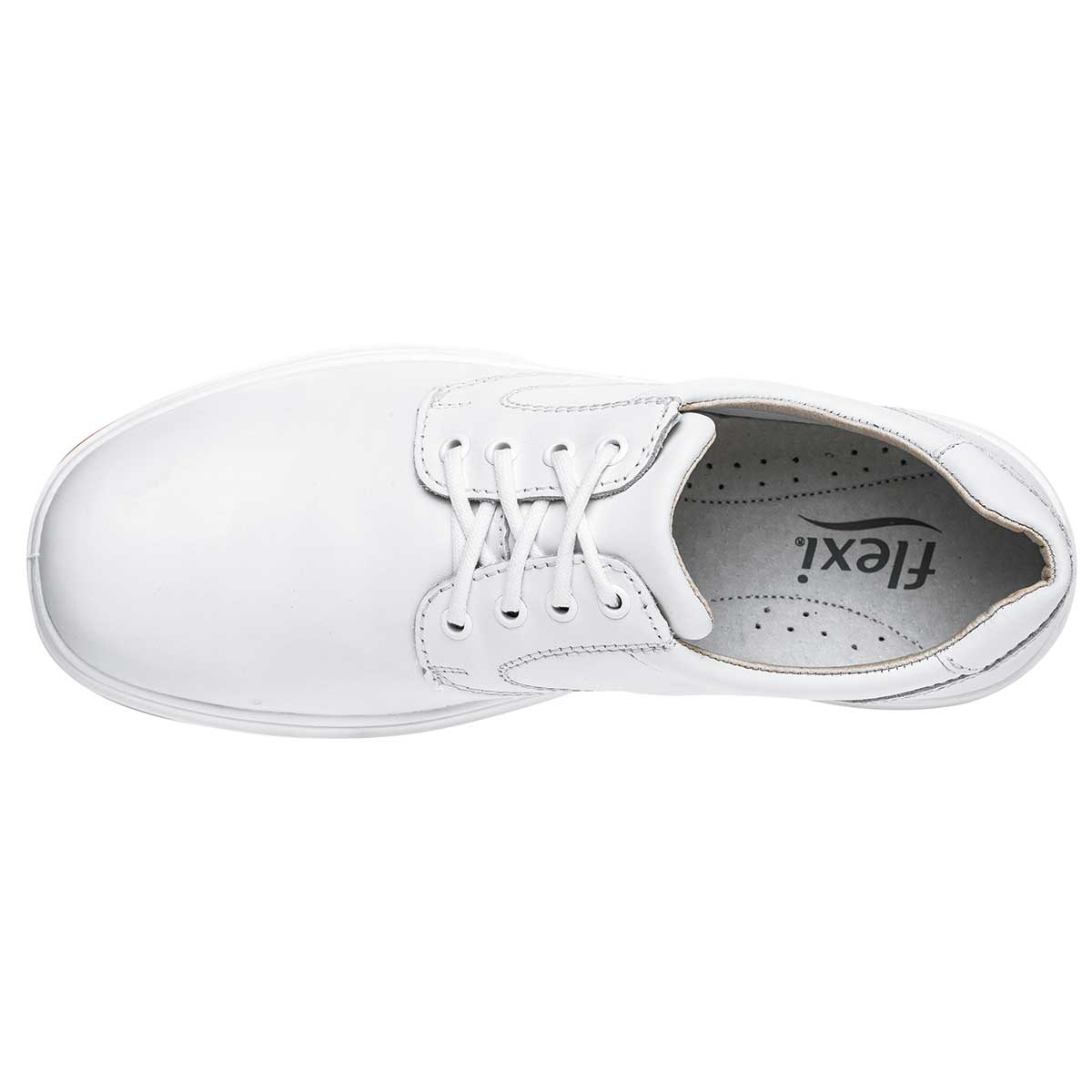 Zapatos confort y diabetico Exterior Piel Color Blanco Para Hombre De Flexi