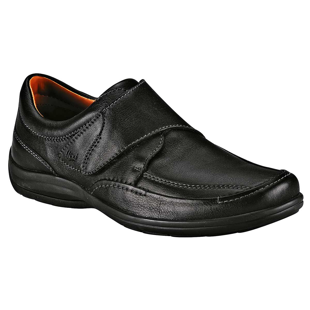 Zapatos confort y diabetico Exterior Piel Color Negro Para Hombre De Flexi