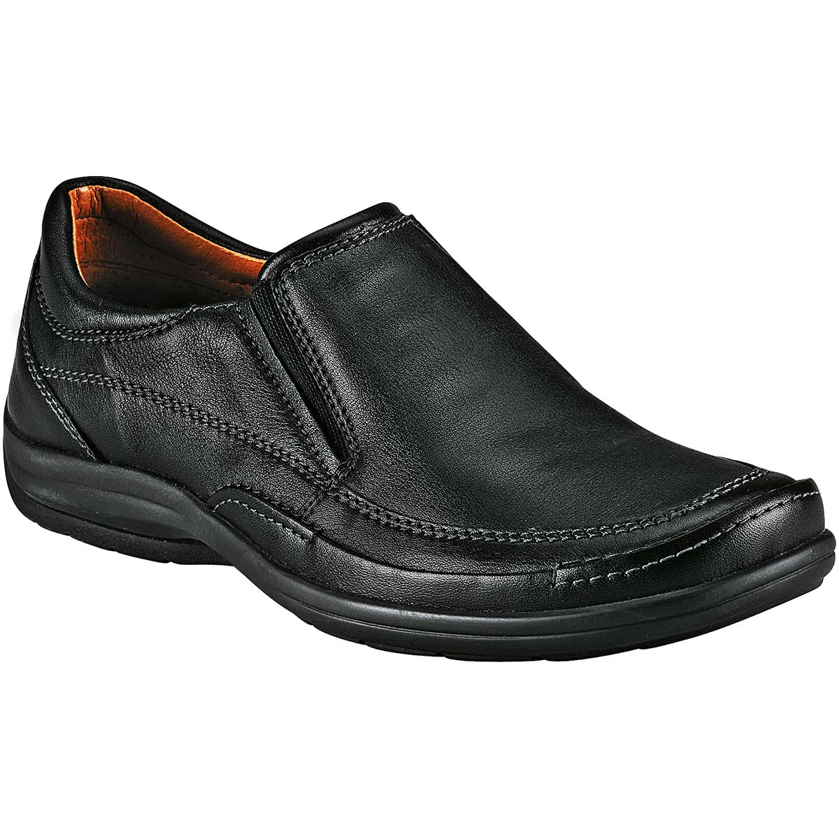 Zapatos confort y diabetico Exterior Piel Color Negro Para Hombre De Flexi