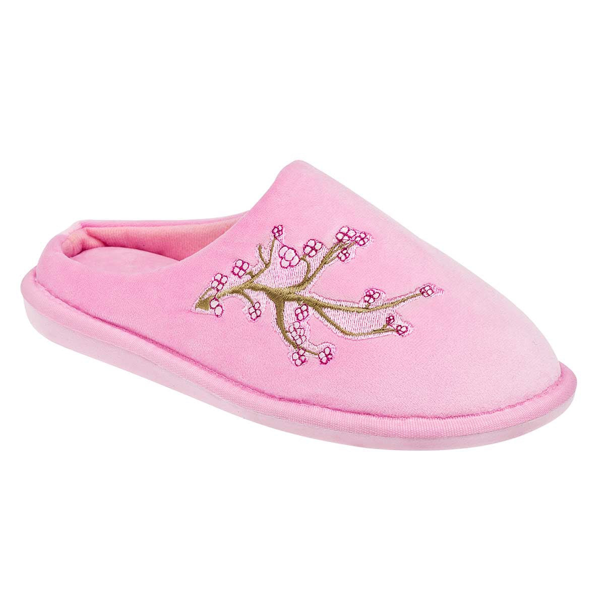 Pantuflas Exterior Textil Color Rosa Para Mujer De Arra