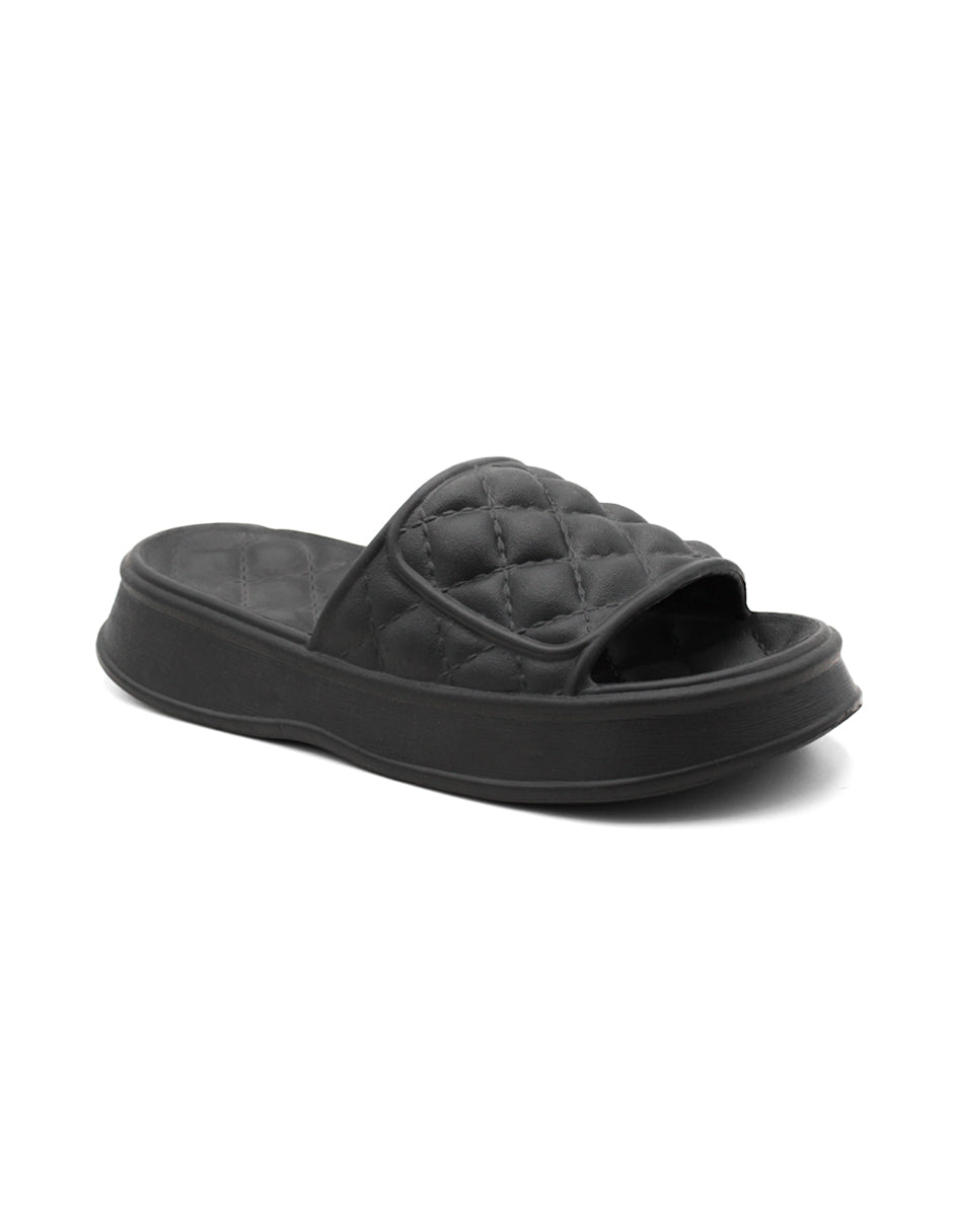 Sandalias de piso Exterior Sintético Color Negro Para Mujer De RBBASICS