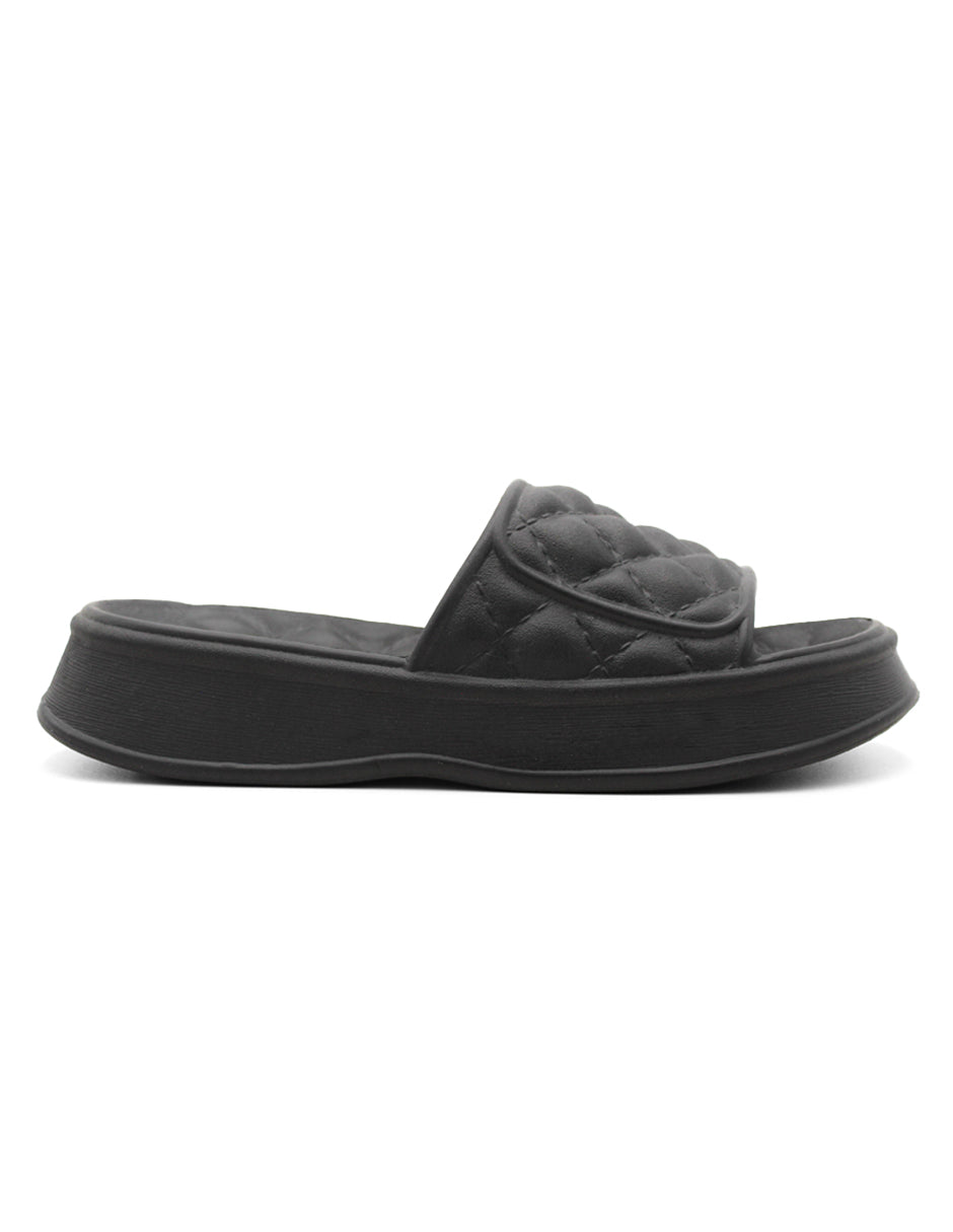 Sandalias de piso Exterior Sintético Color Negro Para Mujer De RBBASICS