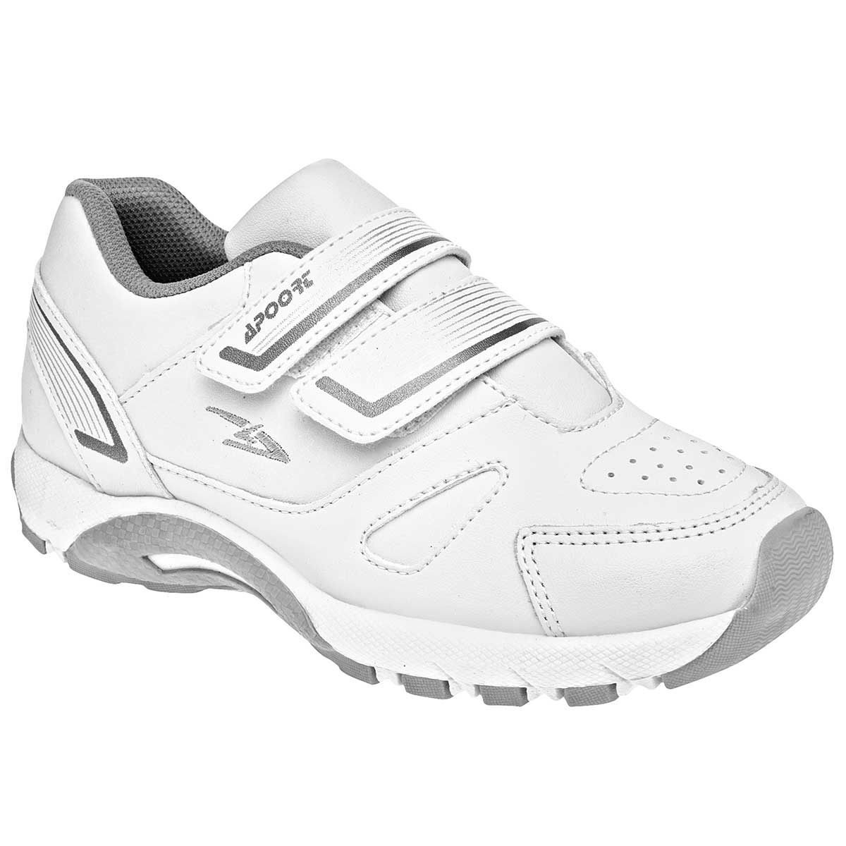 Tenis Exterior Sintético Color Blanco Para Niño De Apoort