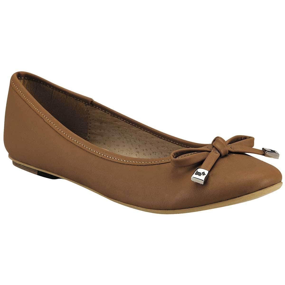 Flats clasicas Exterior Gamuza sintetica Color Camel de Ferrioni