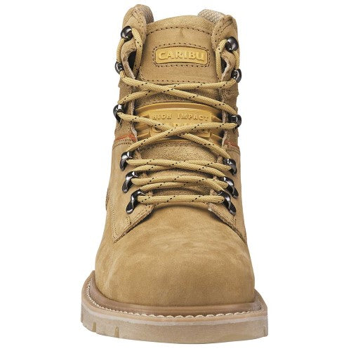 Botas industriales Exterior Piel Color Amarillo Para Hombre De Caribu