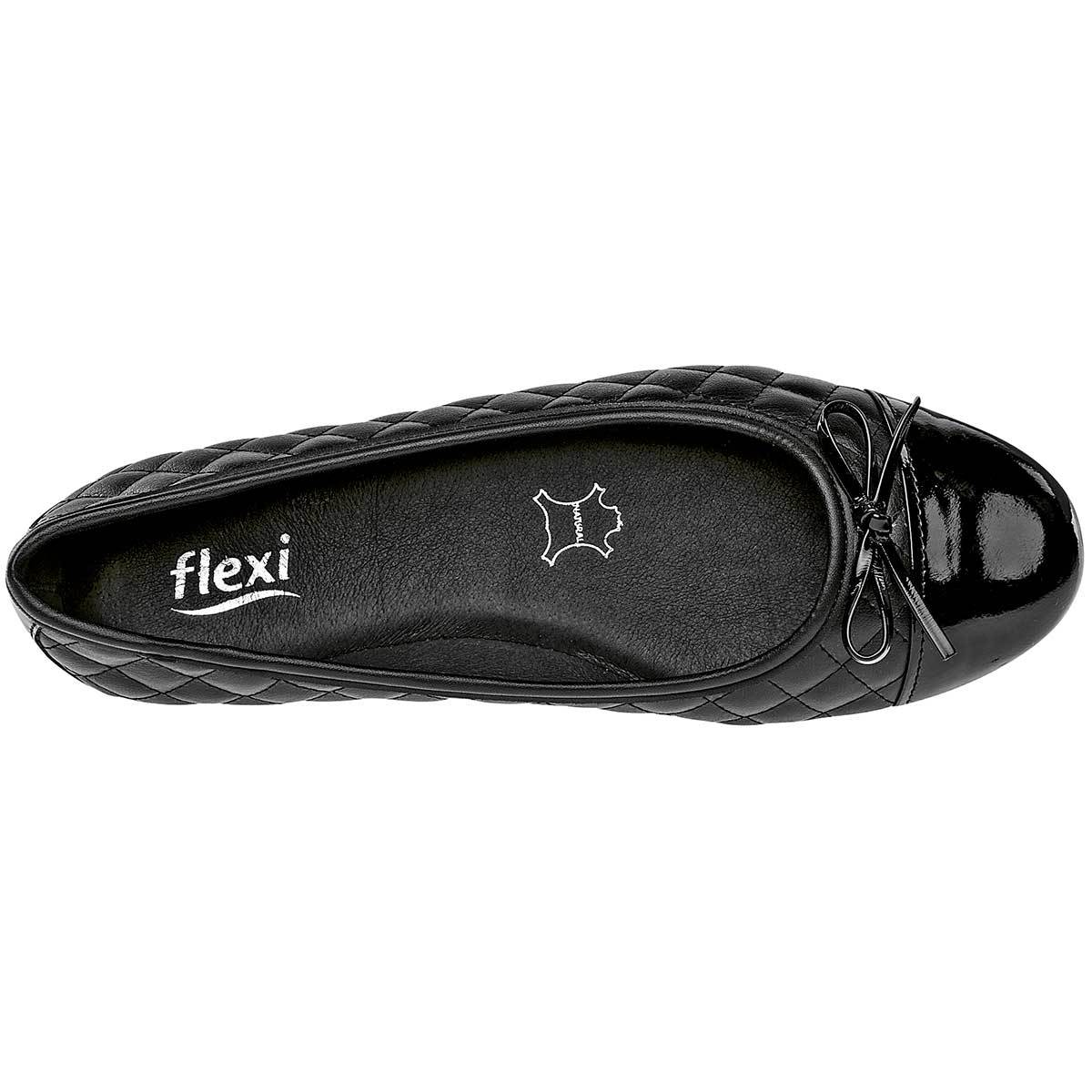 Flats clasicas Exterior Piel sintética Color Negro de Flexi