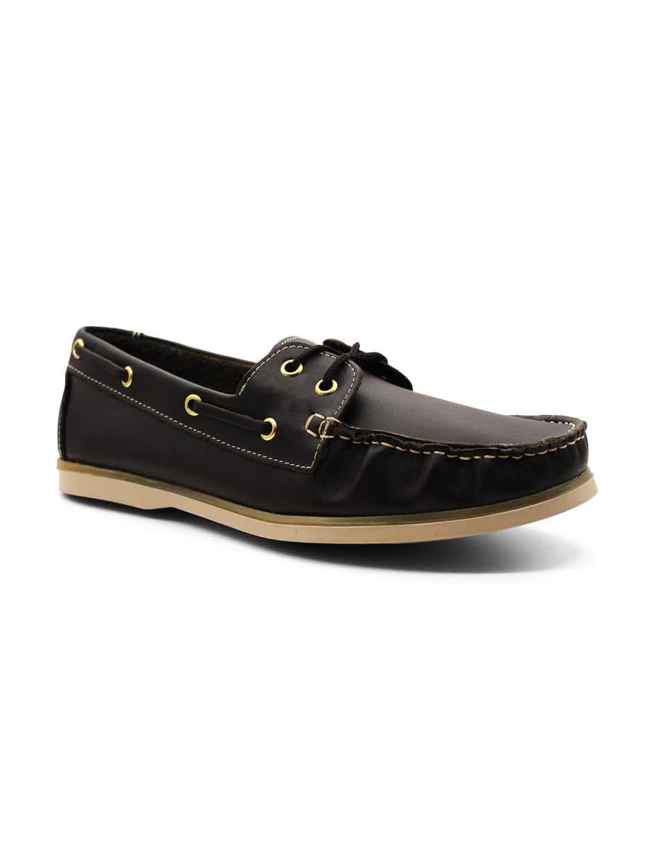 Mocasines Exterior Piel Color Café Para Hombre De RBCOLLECTION