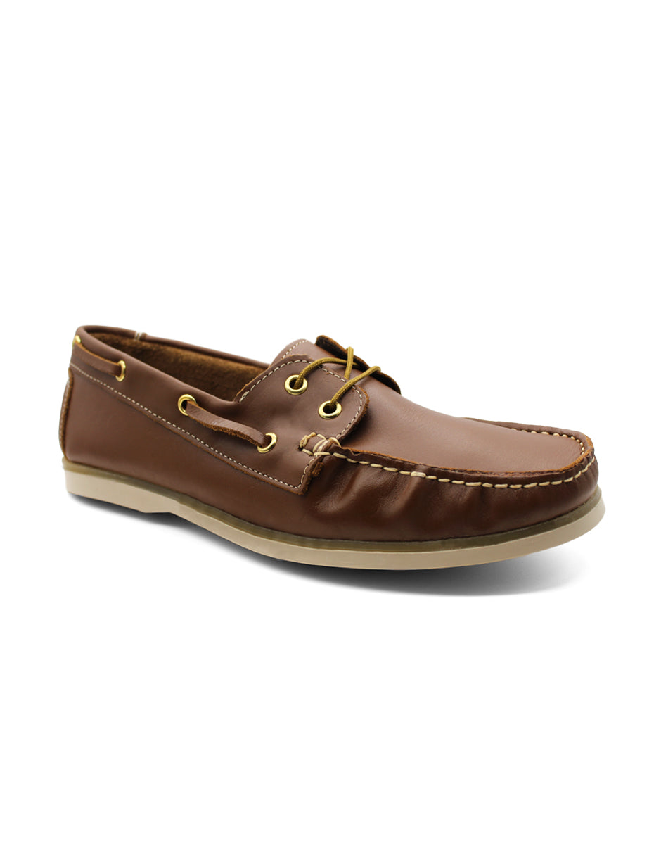 Mocasines Exterior Piel Color Café Para Hombre De RBCOLLECTION