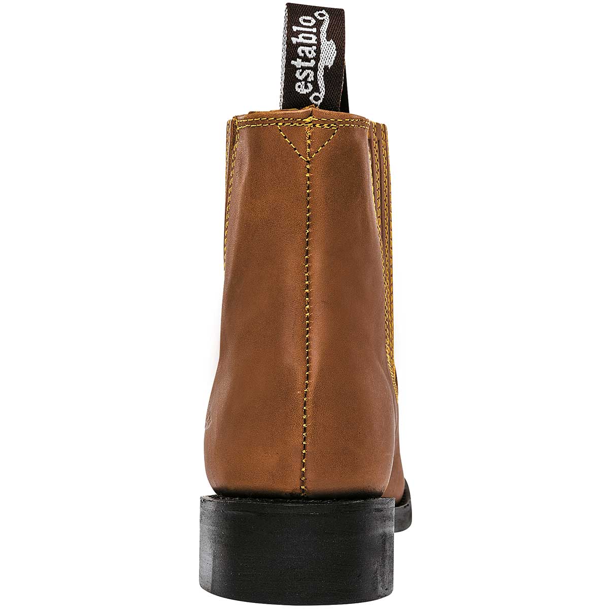 Botas western Exterior Piel Color Camel Para Hombre De Establo