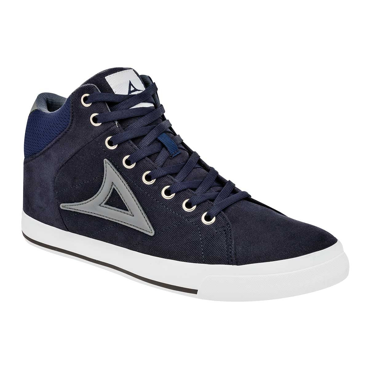 Tenis botin Exterior Textil Color Marino Con Gris Para Hombre De Pirma