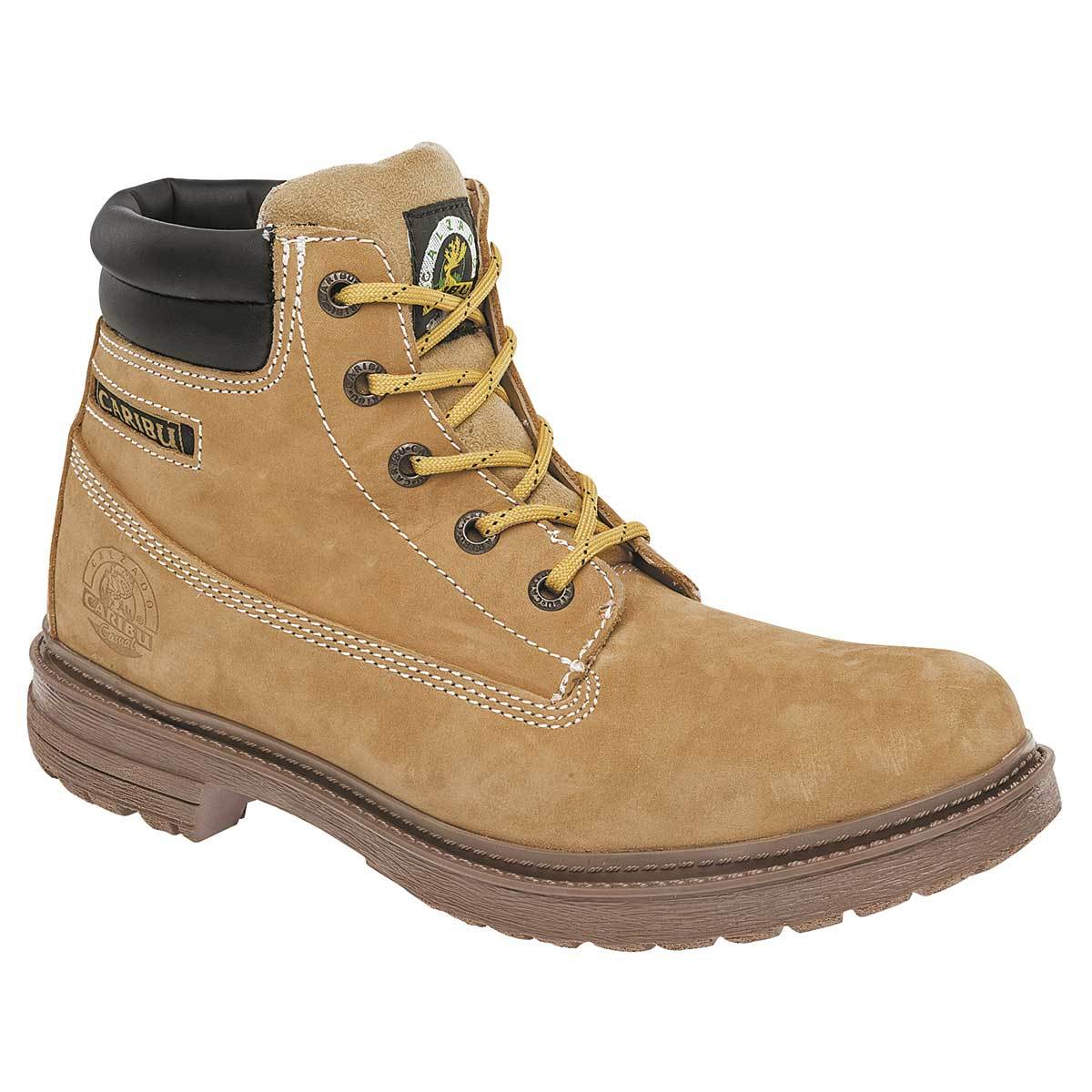 Botas casuales Exterior Piel Color Amarillo de Caribu