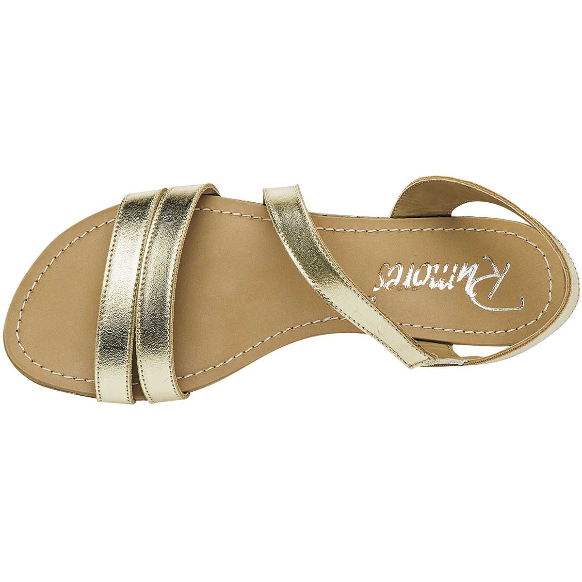 Sandalias Exterior Piel sintética Color Oro Para Mujer De RBCOLLECTION